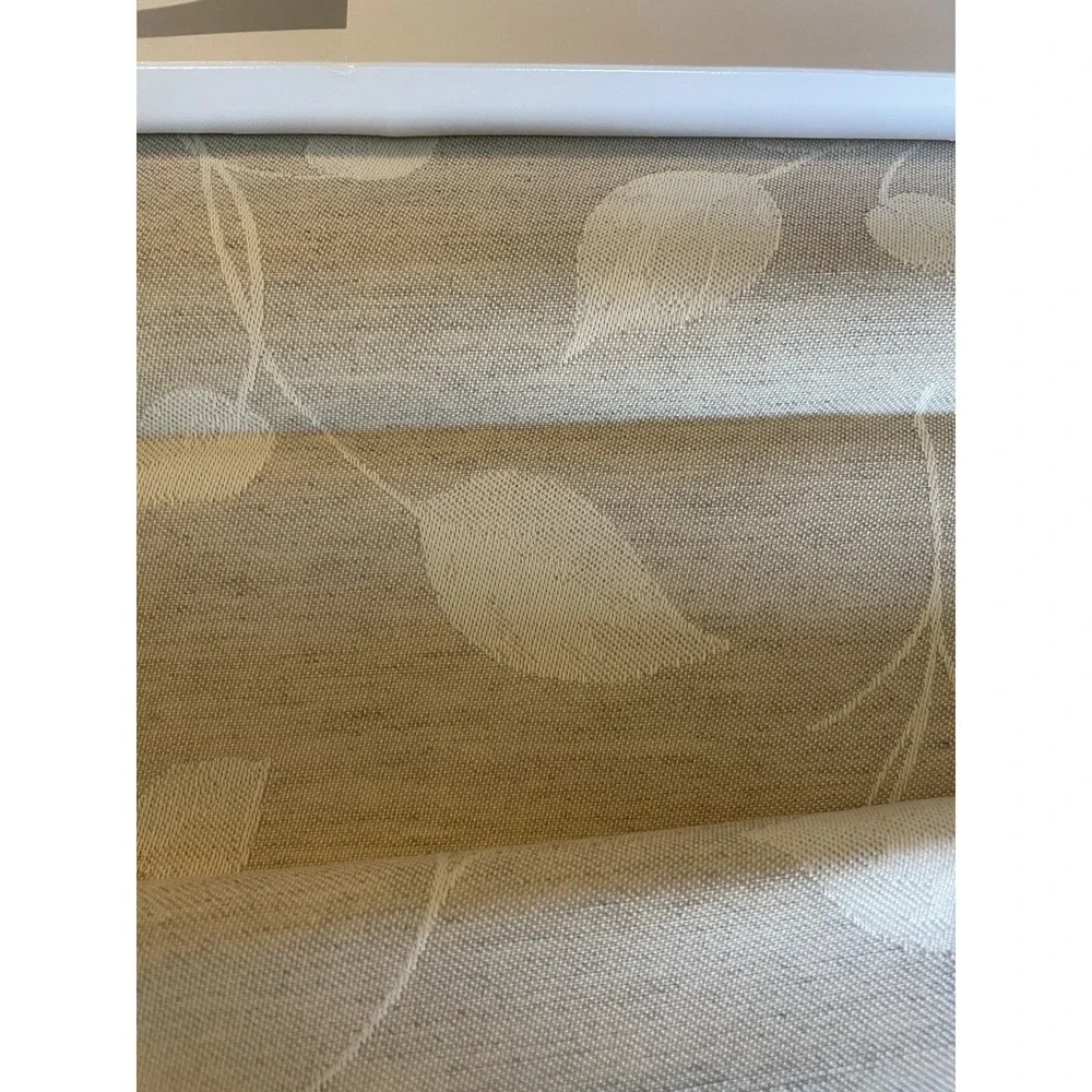 Ekelund Swedish Table Runner Linen & Cotton Beige Ivory Floral 14